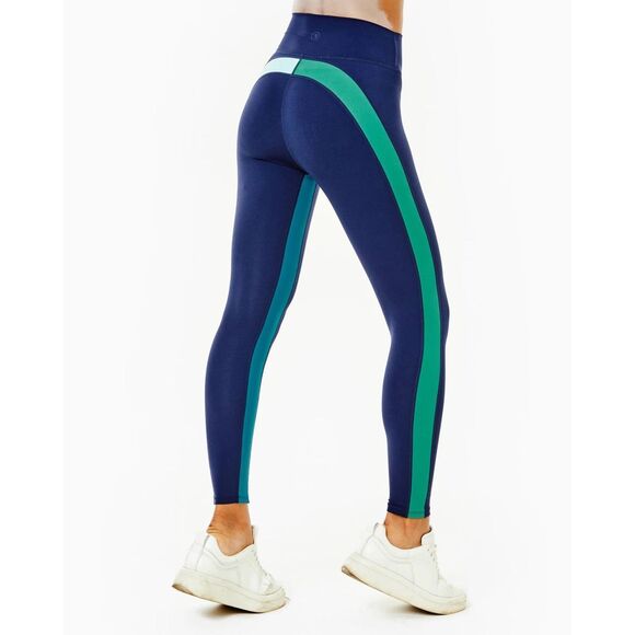 NWT Addison Bay Luxe Sport High-Rise League Legging Multi Navy XS MSRP $108 - Picture 2 of 11